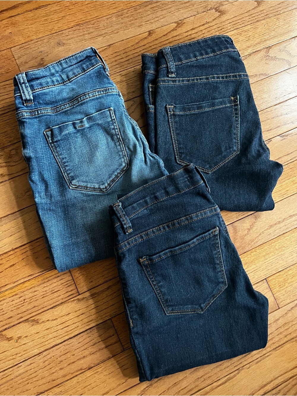 Forever 21 Women's Skinny Jeans Trio Bundle Dark & Medium Wash